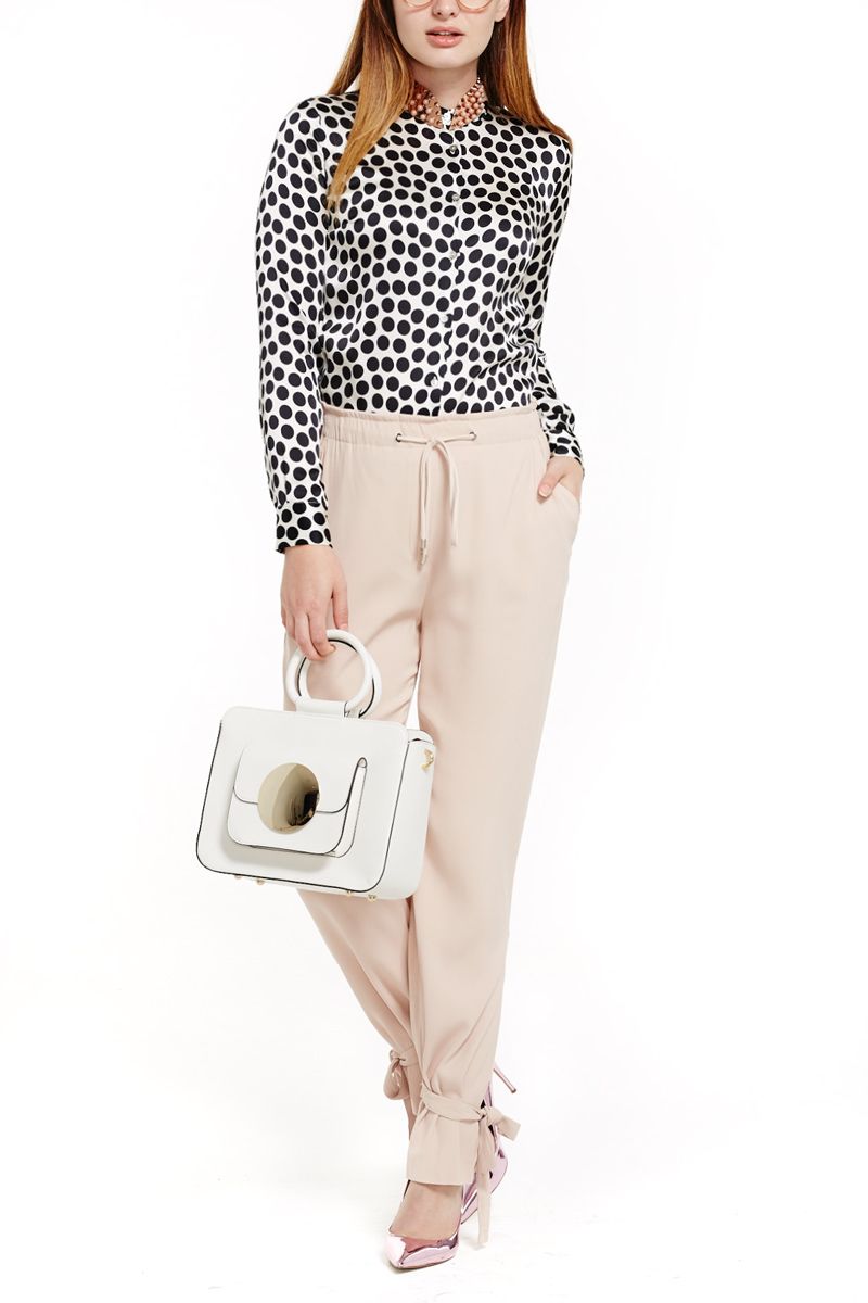 Polka Dot Silk Blouse