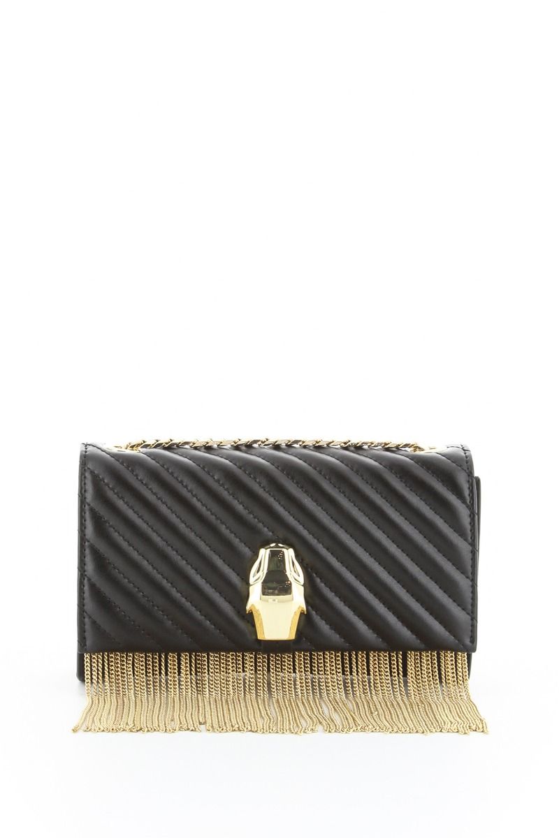 RSVP Gala Handbag with Gold Fringe