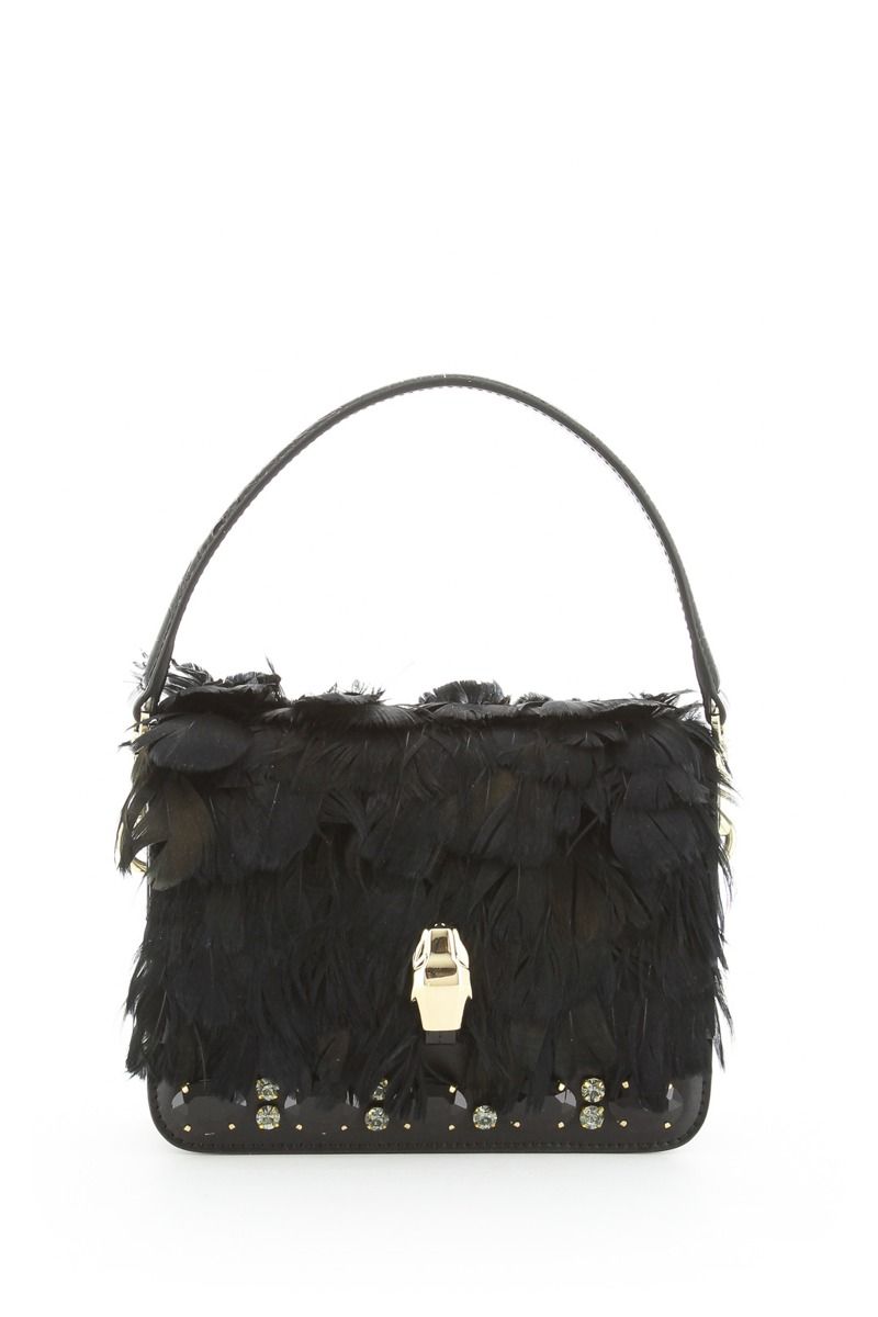 Milano Handbag with Feathers