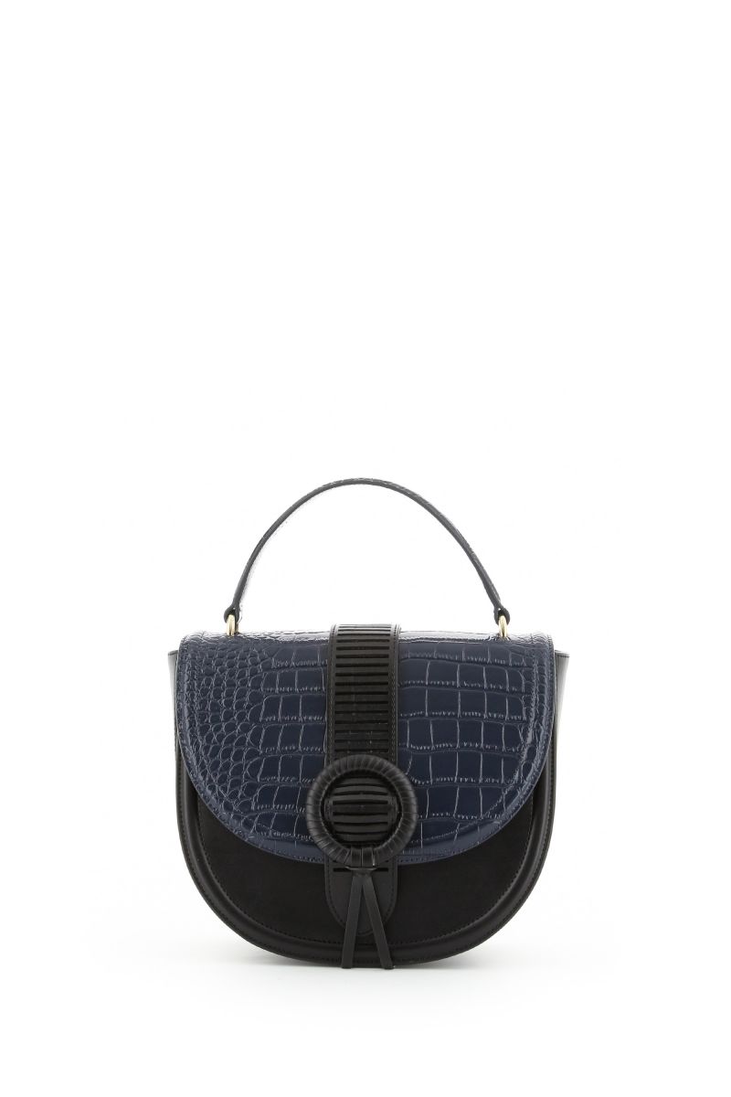 Goddess Handbag in Blue and Black