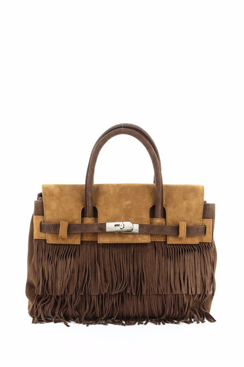 Hippie Chic Medium Two Tone Fringe Bag