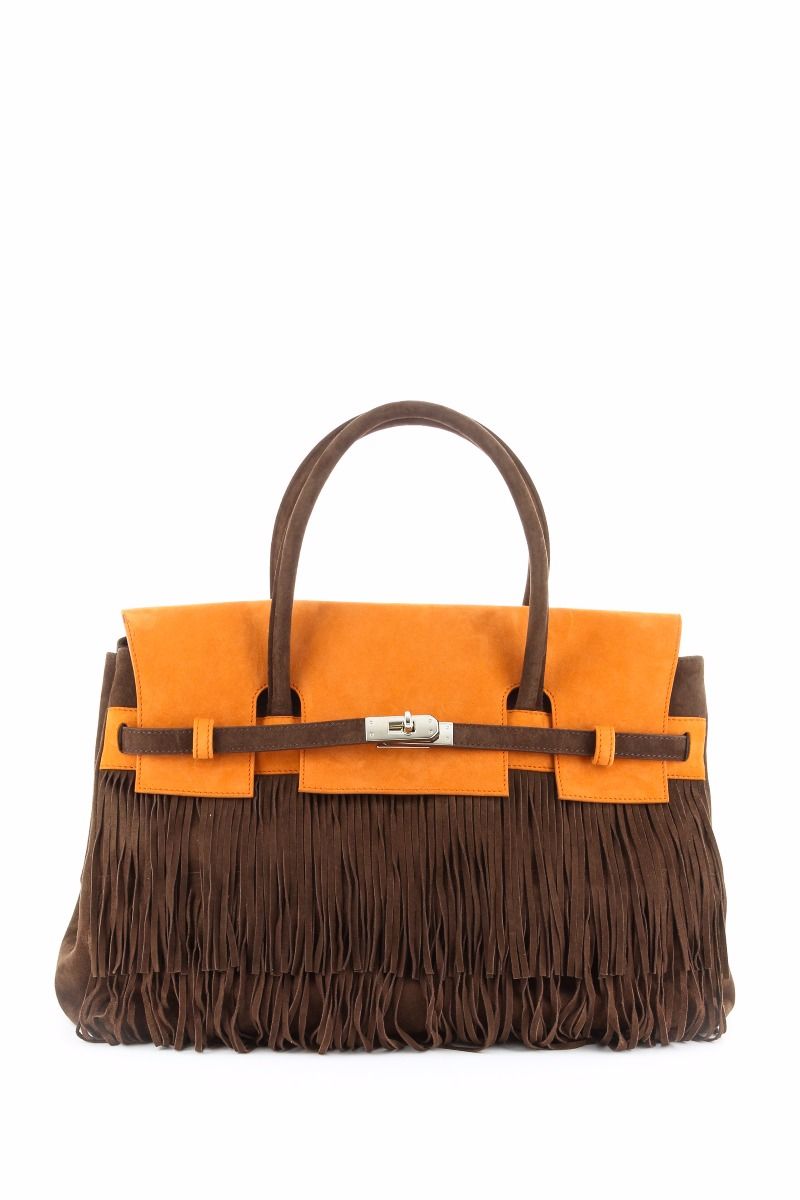 Hippie Chic Large Two Tone Fringe Bag