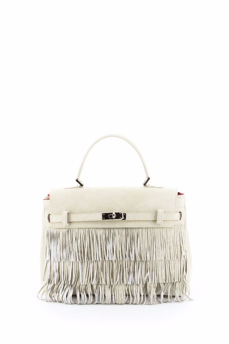 Hippie Chic Medium Fringe Bag with Top Handle