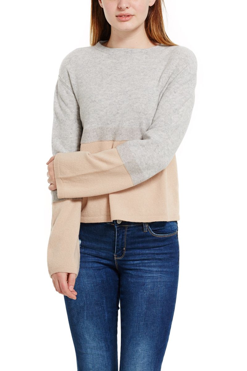 Colorblock Cashmere Sweater