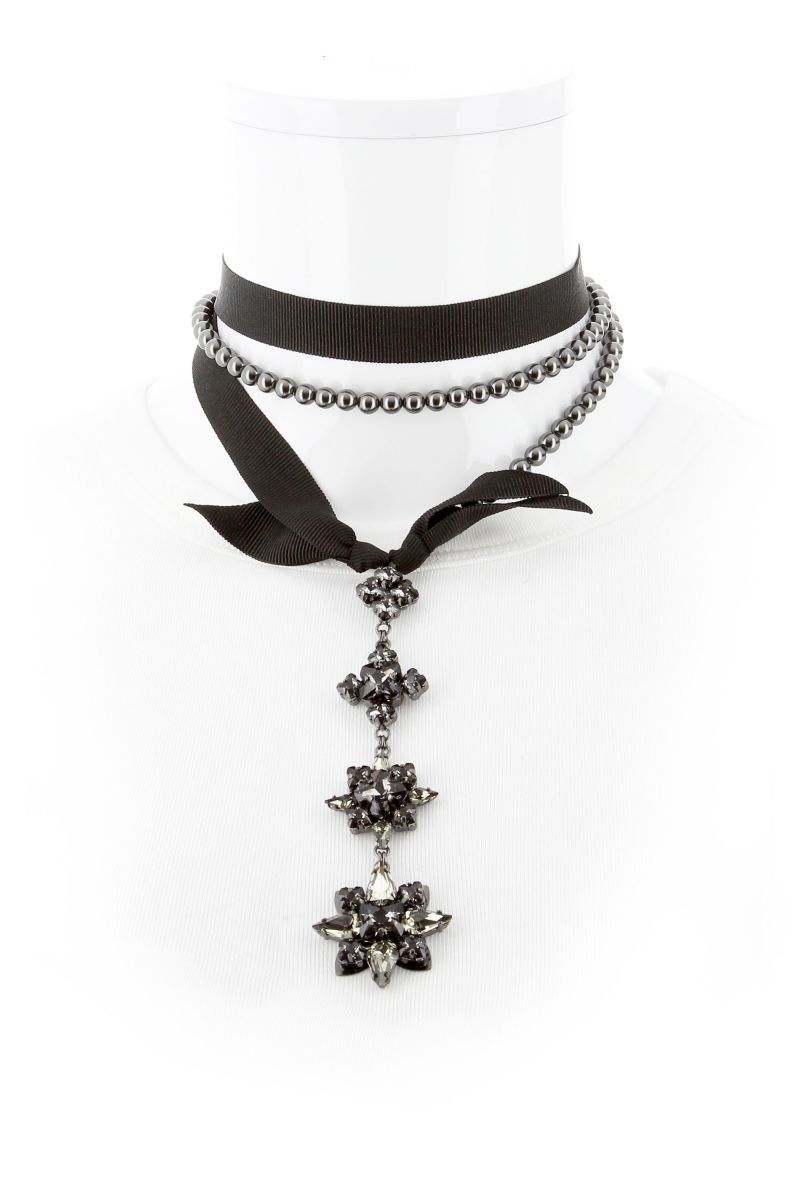 Crystal Night Olivia Layered Necklace