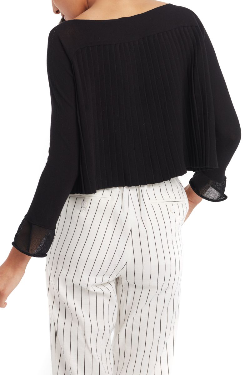 Pleated Knit Blouse