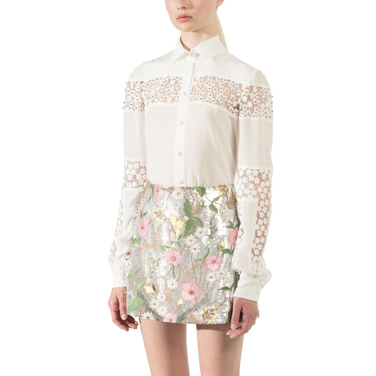 Flower sequin skirt 2025
