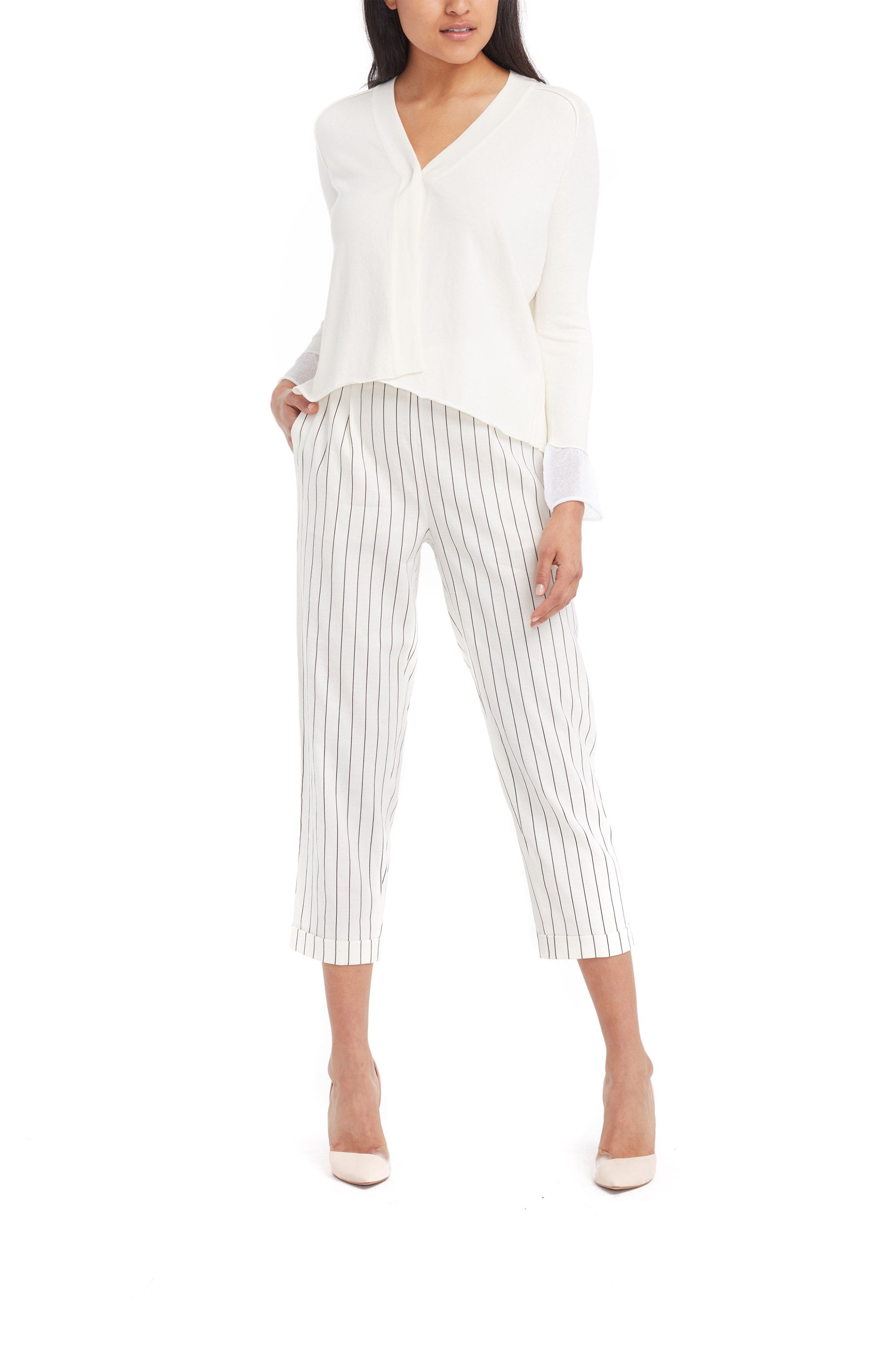 Striped Linen Pants Modalta