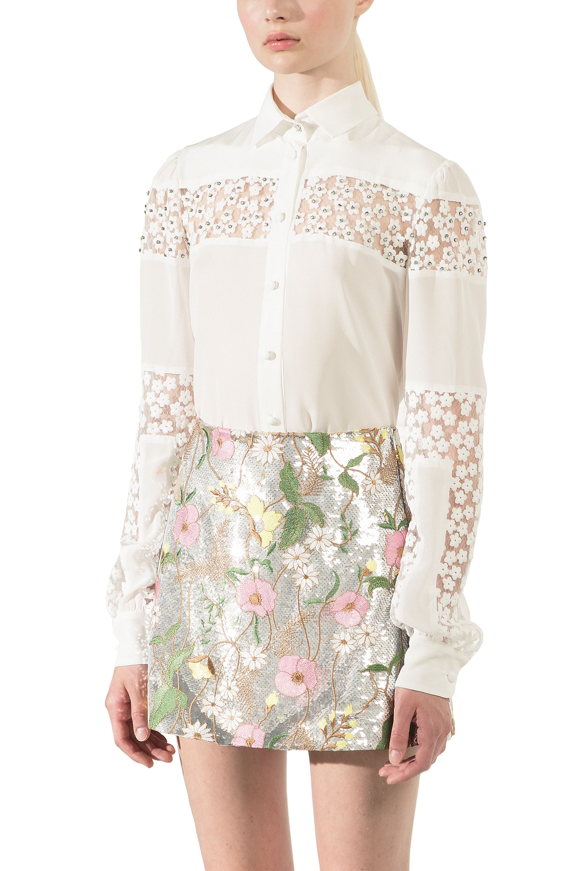Sheer clearance flower skirt